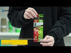 3 sello lateral Bolsas de cigarrillos de plástico con cremallera Bolsas de embalaje preenrolladas con envoltura contundente