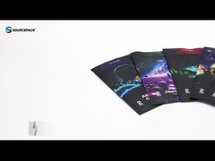 Bolsa de embalaje de hierbas con cremallera personalizada con sello lateral 3 Bolsa Mylar con impresión digital