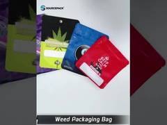 Bolsas de empaque de hierbas personalizadas con cremallera de plástico a prueba de olor Marihuana Mylar