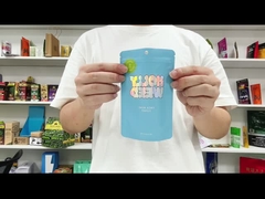 Embalaje de malezas protectoras UV Bolsas holográficas personalizadas de Mylar con control de olor