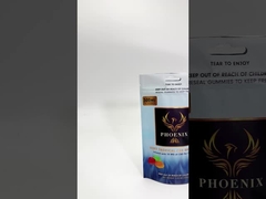 Bolsa de embalaje de goma de CBD impresa metálico de alimentos con cerradura con protección UV